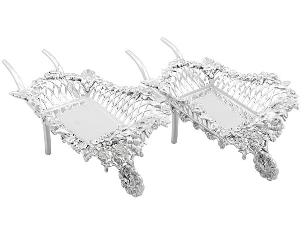 Silver Wheelbarrow Dishes