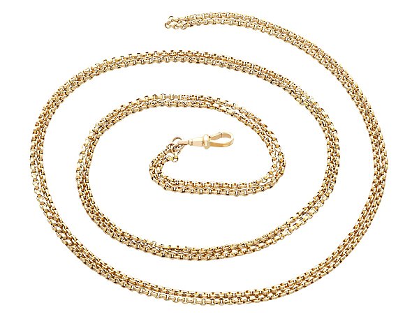 Longuard Chain Necklace in Yellow Gold for Sale