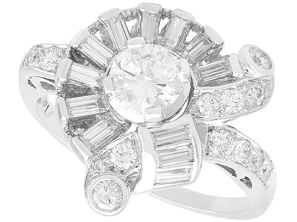 1950s Diamond Dress Ring for Sale