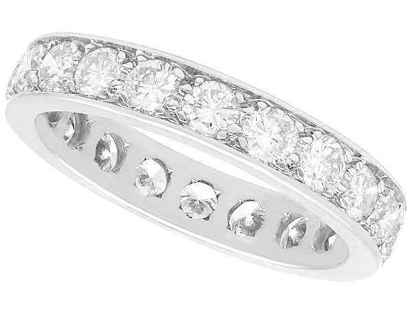 White Gold Eternity Ring Size M 