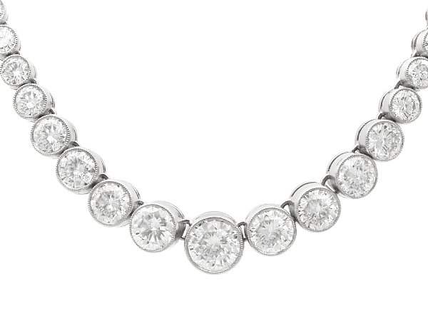 Diamond Riviere Necklace in Platinum