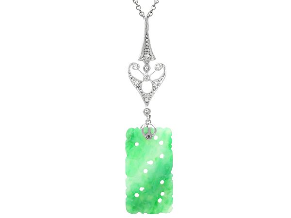 Antique Carved Jade Pendant