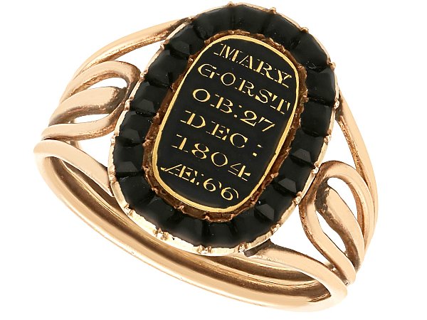 Georgian Mourning Ring for Sale