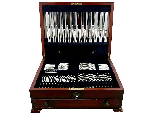 Vintage Canteen of Cutlery in Wooden Box