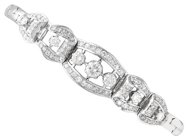 1930s Diamond Bracelet in White Gold