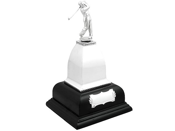 Antique Silver Golf Trophy