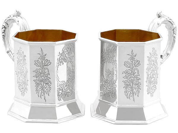 Georgian Sterling Silver Mugs