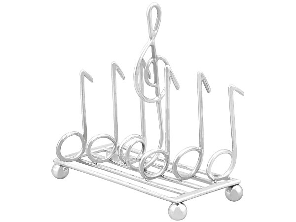 Silver Toast Rack Hallmarked for Sale