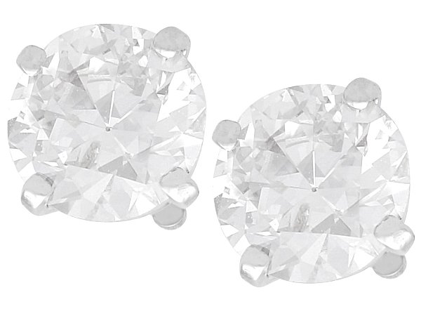 1.51 carat Diamond Stud Earrings for Sale