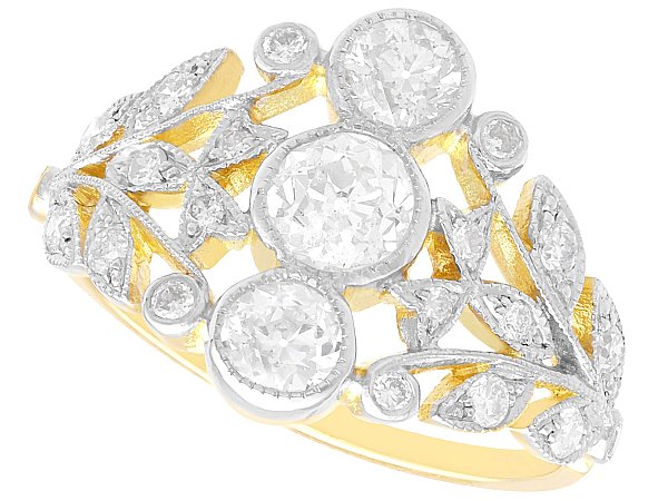 Diamond Dress Ring in Yellow Gold