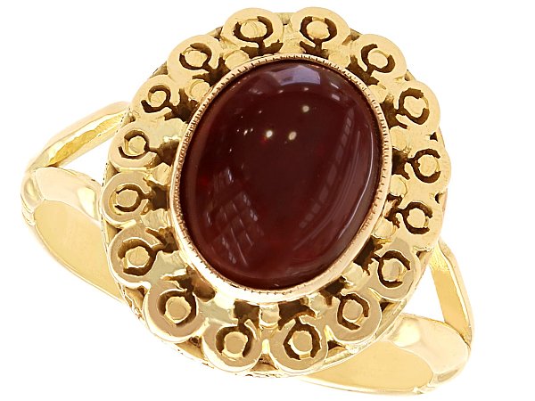 Vintage Gold Garnet Ring for Sale