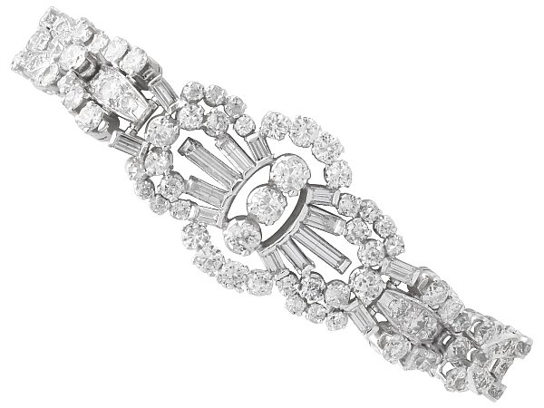 10 Carat Diamond Bracelet in Platinum for Sale
