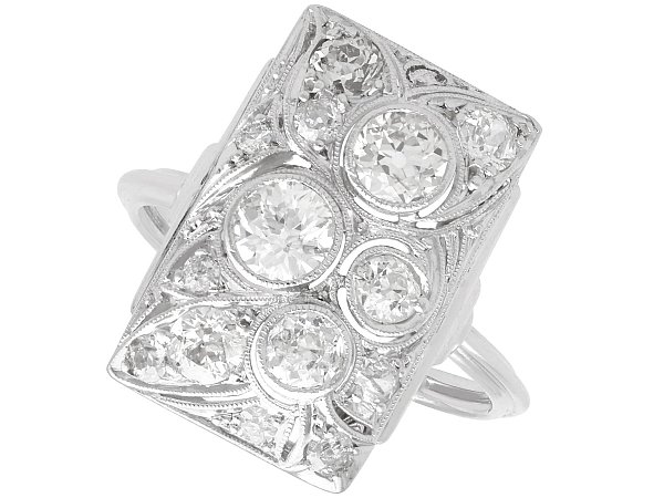 Rectangular Multi Diamond Dress Ring