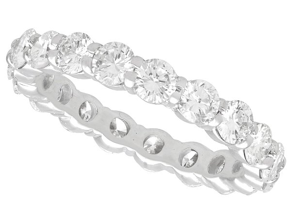 2.38 Carat Diamond Eternity Ring in 18k White Gold
