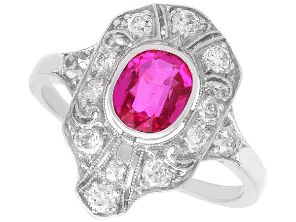Edwardian Ruby and Diamond Ring for Sale
