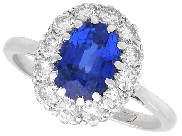 2.5 Carat Sapphire Engagement Ring