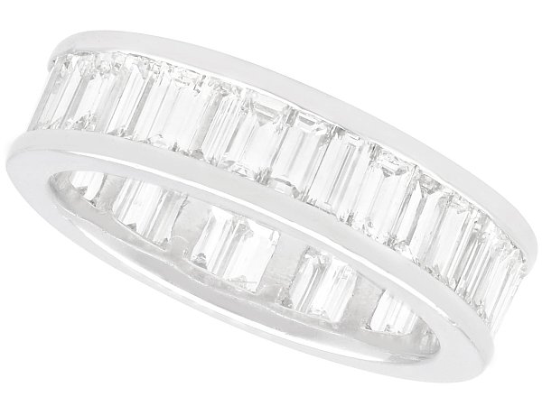 4 Carat Diamond Eternity Ring in Platinum