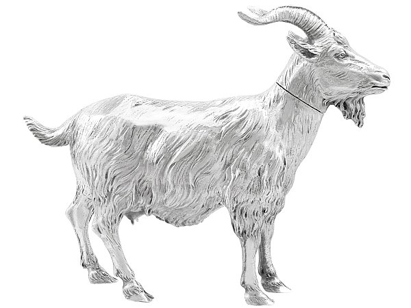 Sterling Silver Goat Table Ornament