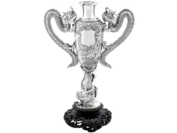 19th Century Chinese Silver Vase