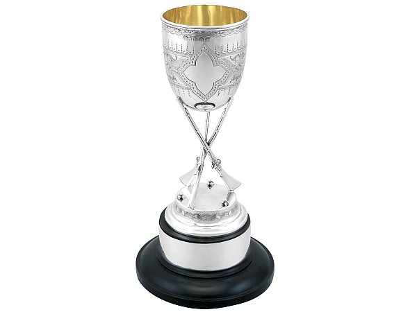 Exeter Sterling Silver Trophy Cup on Plinth