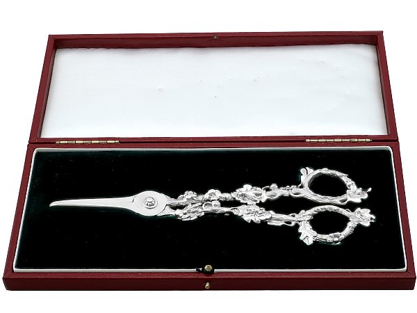 Paul Storr Sterling Silver Grape Shears