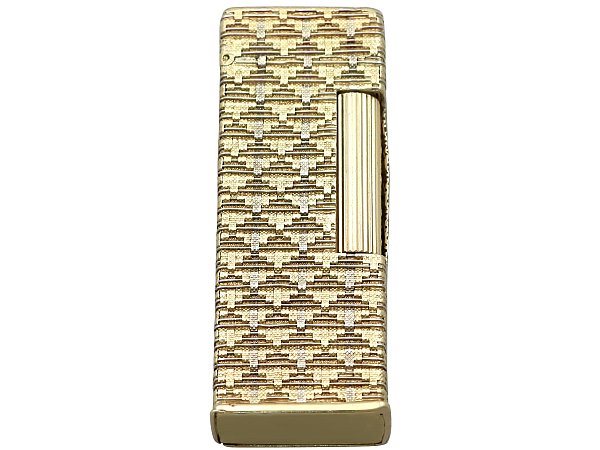 18ct Gold Lighter Vintage by Dunhill