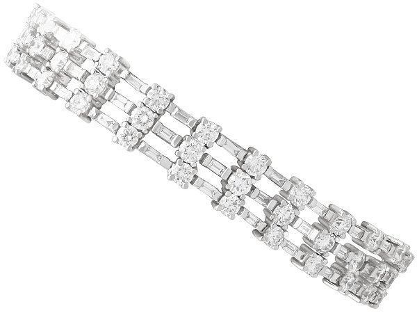 8 Carat Diamond Bracelet in White Gold