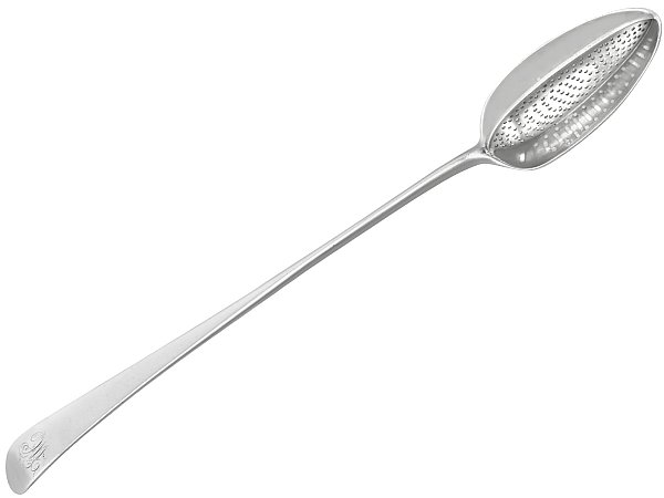 York Sterling Silver Straining Spoon