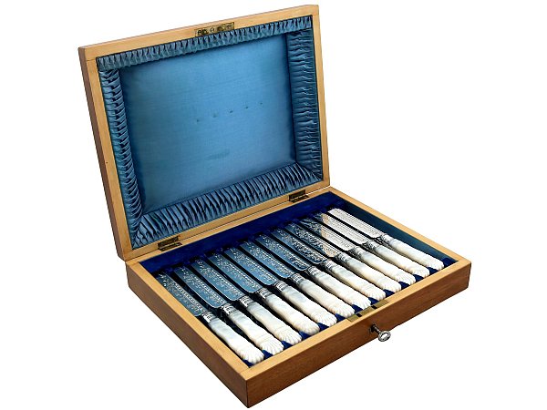 Sheffield Mother of Pearl Dessert Set 