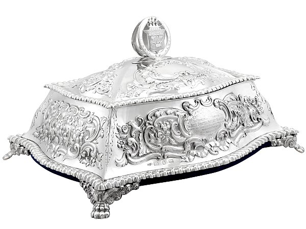 Victorian Jewellery Casket in Sterling Silver