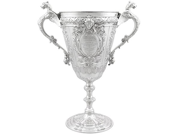 Solid Silver Presentation Cup with Handles
