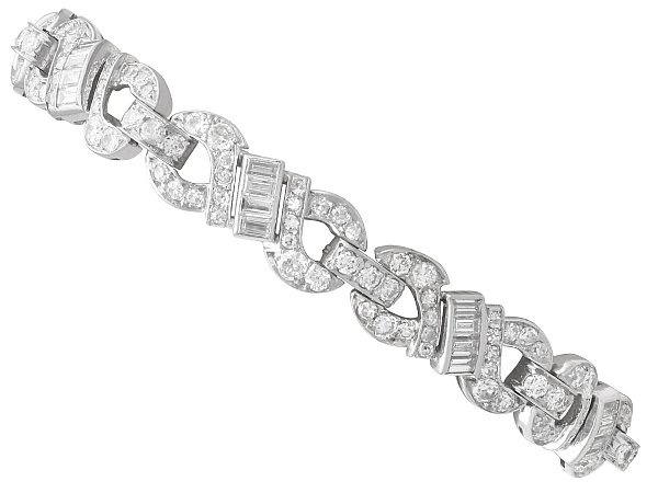 Luxury Platinum Diamond Bracelet