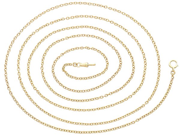 French Early 20th Century 18ct Gold Longuard Chain