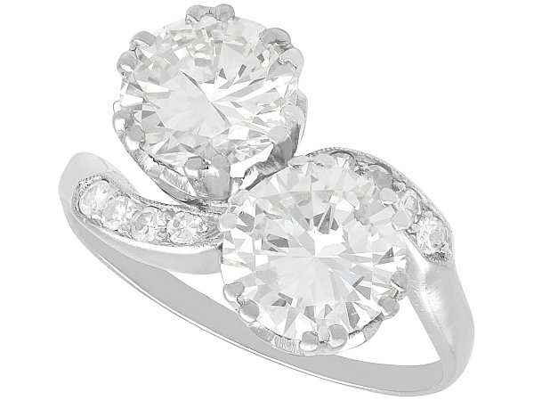 1930s 4 Carat Diamond Twist Engagement Ring