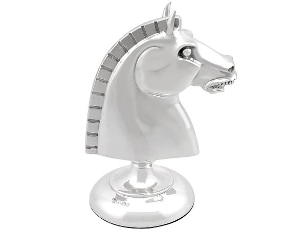 Sterling Silver Horse Head Paperweight