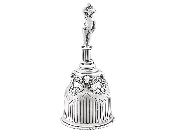 Victorian Table Bell in Sterling Silver