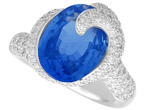 Sri Lankan Sapphire and Diamond Ring by Wempe