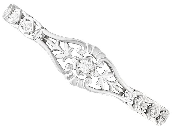 Vintage White Gold Diamond Bracelet for Sale