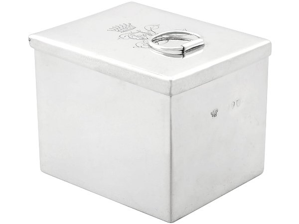 Plain Victorian Silver Tea Caddy