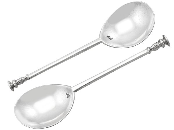 Pair of Silver Seal Top Spoons