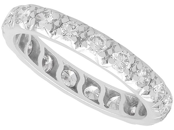 1930s Diamond Eternity Ring in White Gold