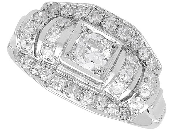 1950s Diamond Dress Ring in Platinum