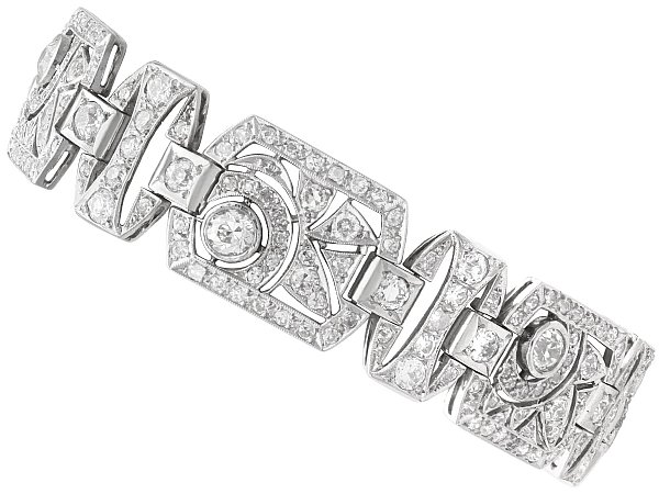 Art Deco Platinum Diamond Bracelet