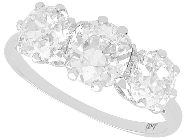 3 Carat Three Stone Diamond Ring