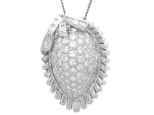 Vintage Organic Diamond Pendant