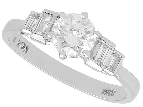 White Gold 1920s Diamond Engagement Ring
