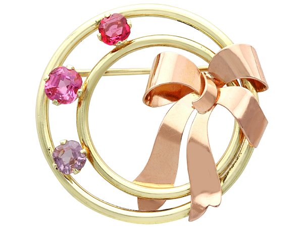 Antique Tiffany Gemstone Brooch for Sale