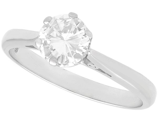 18ct White Gold Solitaire Ring