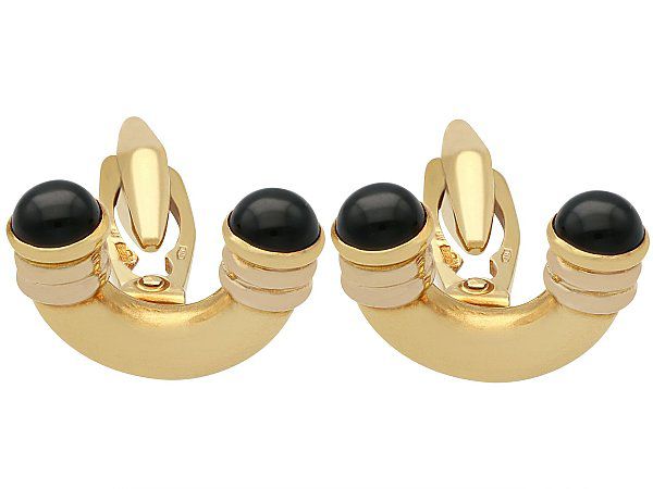 Vintage Black Onyx Cufflinks