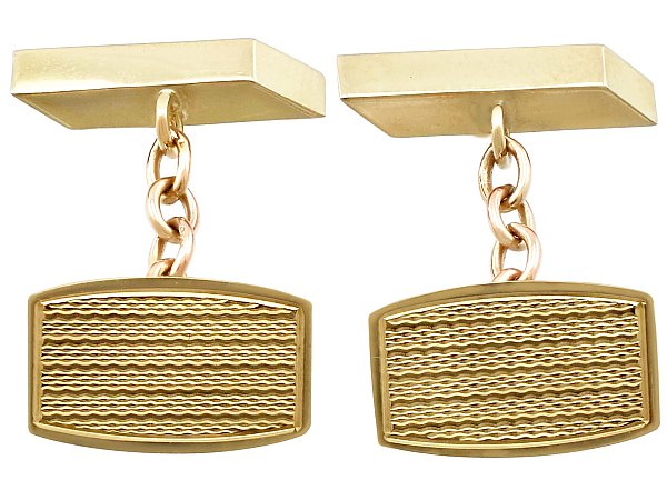 Mens 9ct Gold Cufflinks